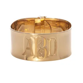 14K Gold Extra Wide Cuff Bangle