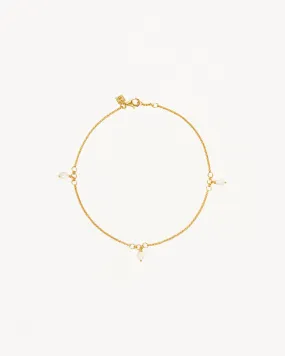 18k Gold Vermeil Grow With Grace Pearl Anklet