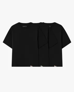 3 PACK BASIC TEE BLACK