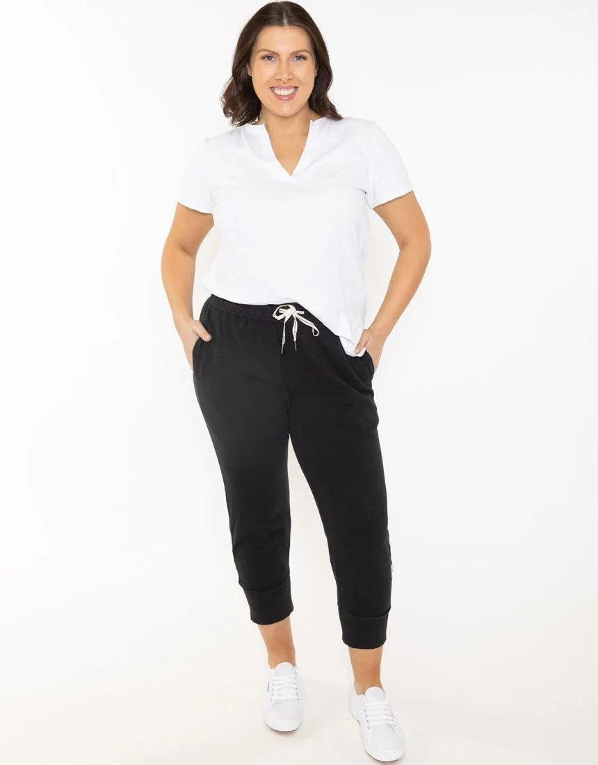 3/4 Brunch Pants - Black