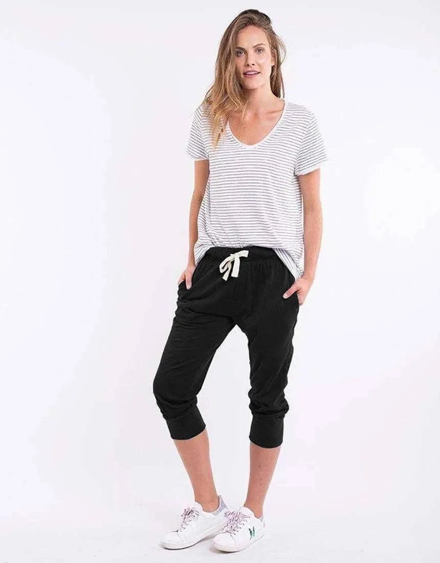 3/4 Brunch Pants - Black