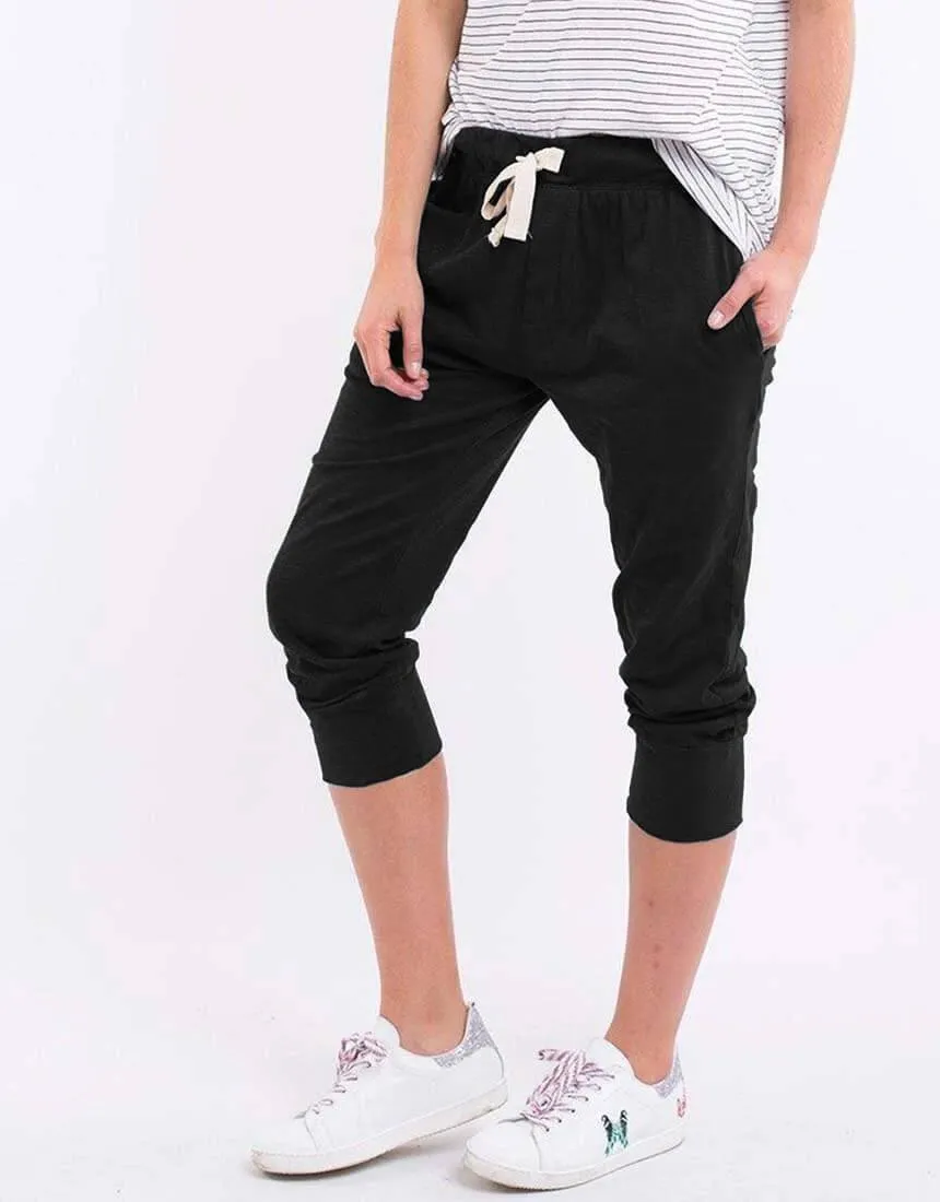 3/4 Brunch Pants - Black