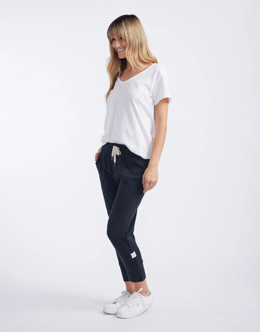 3/4 Brunch Pants - Black