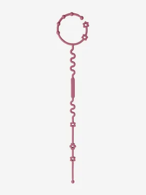 Adjustable Teether and Pacifier Clip in Pink