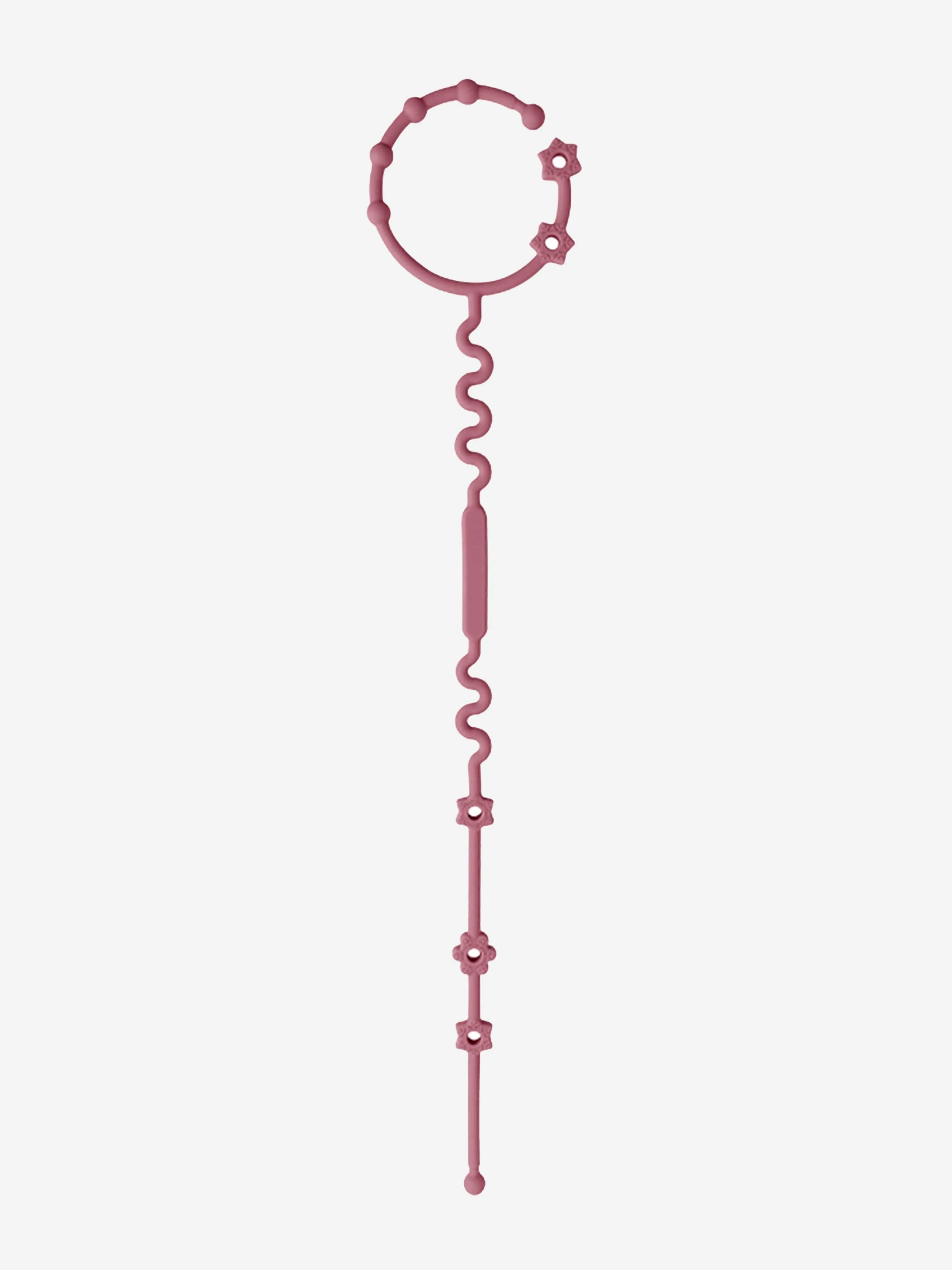 Adjustable Teether and Pacifier Clip in Pink