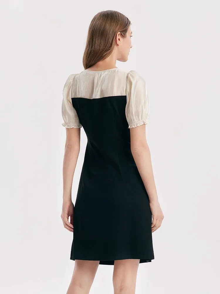 Asymmetric Pleated Dress