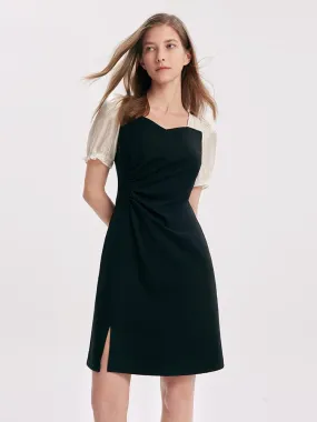 Asymmetric Pleated Dress