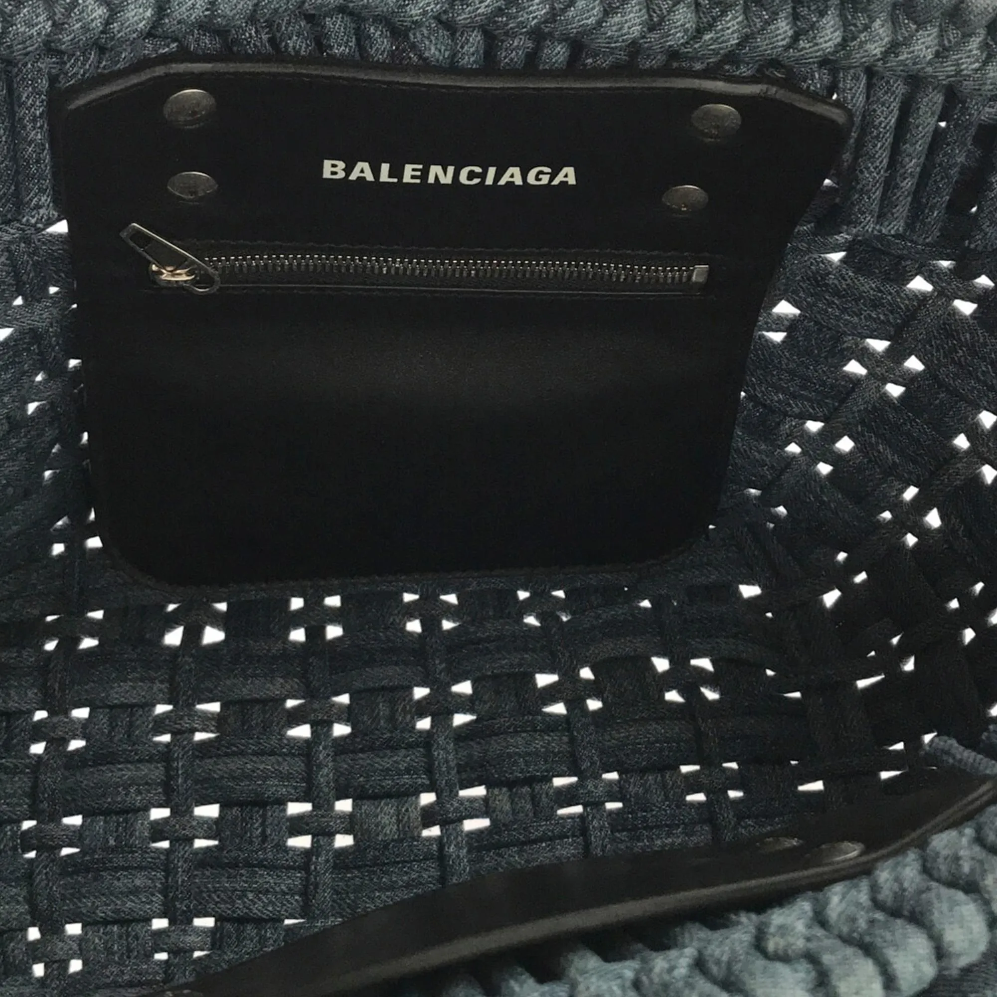 Balenciaga Denim Bistrot Panier XS (SHG-1XP8iy)