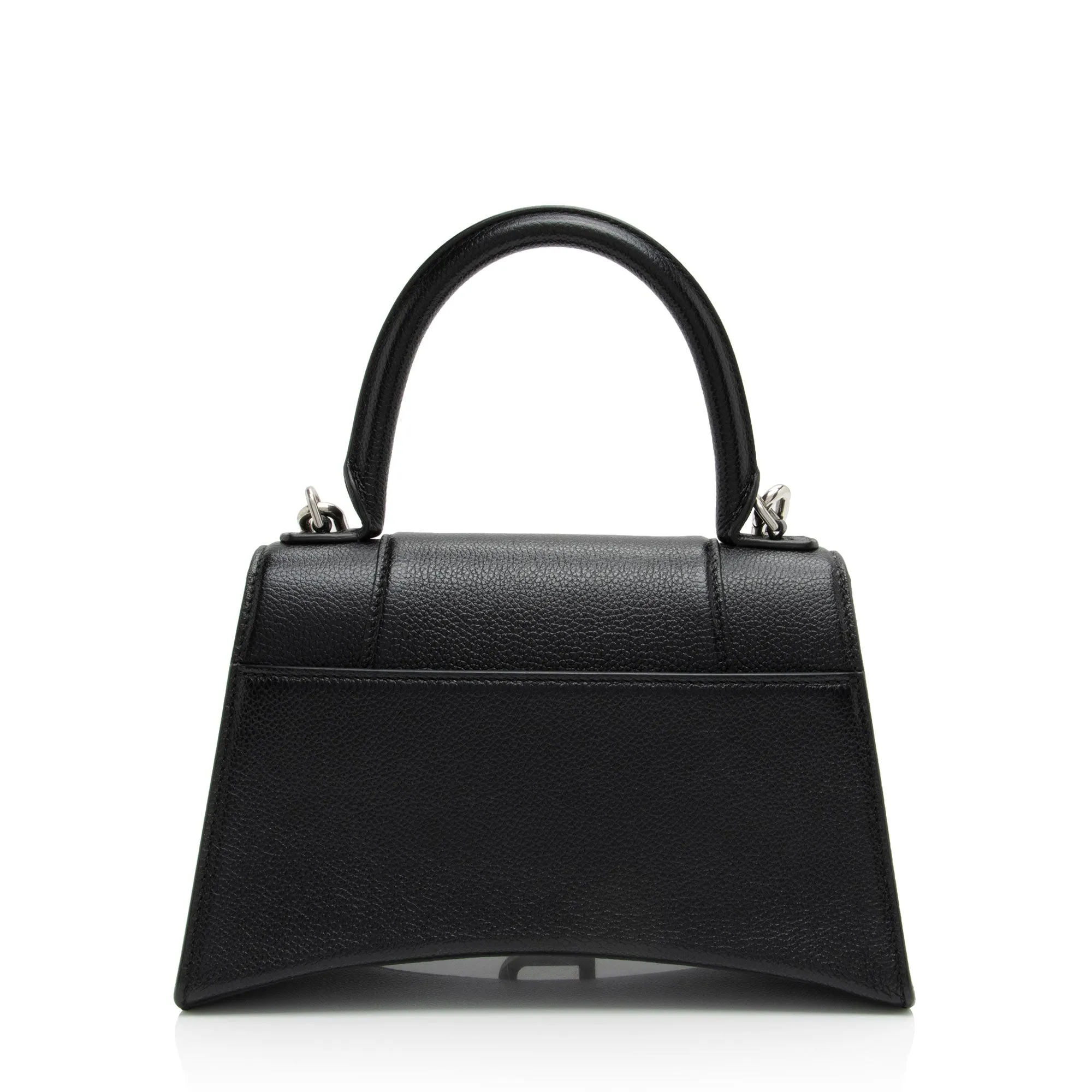 Balenciaga Grained Calfskin Hourglass Small Top Handle (SHF-O1sHR7)