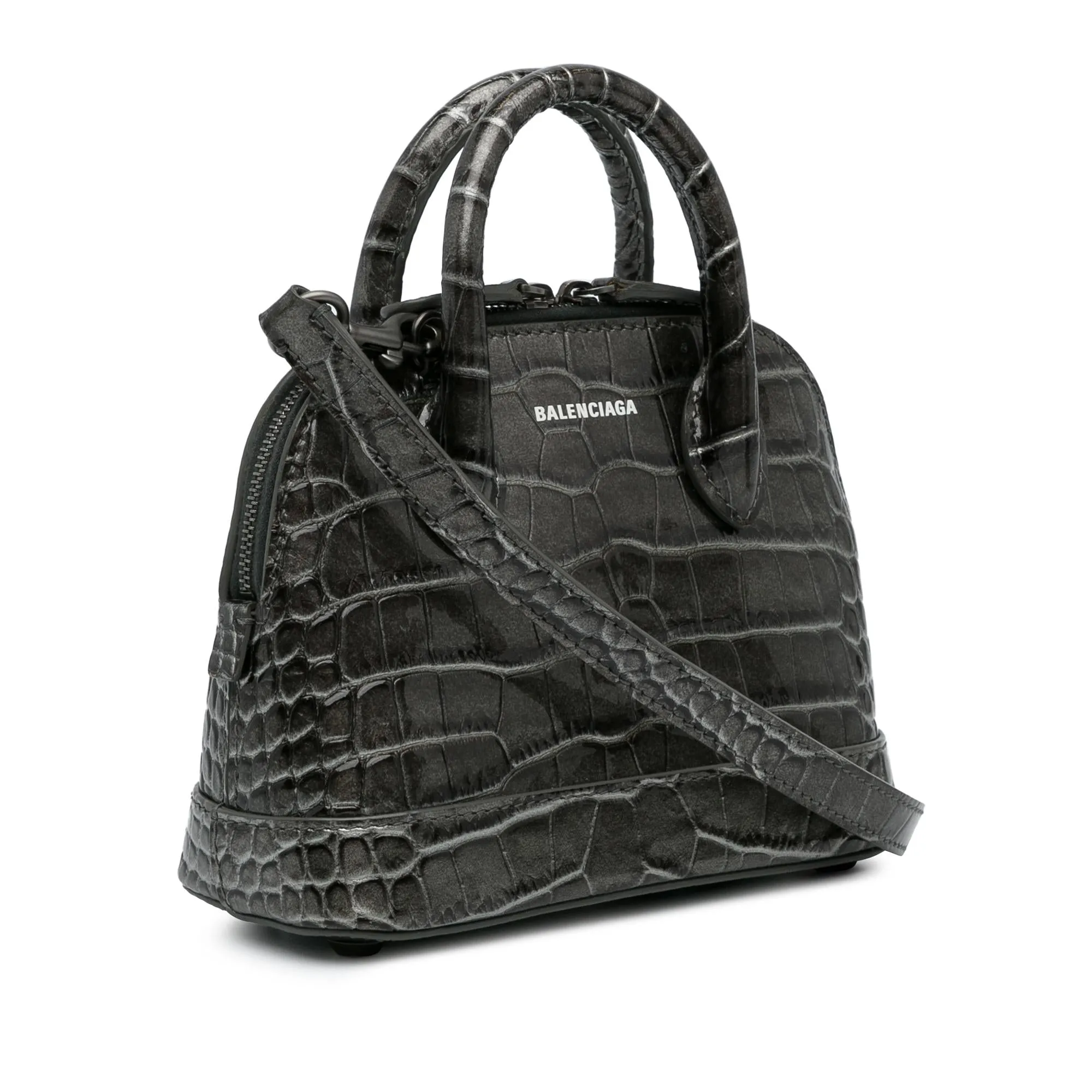 Balenciaga XS Embossed Ville Satchel (SHG-2HcrjE)