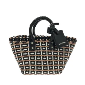 Balenciaga XS Woven Bistrot Panier Tote (SHG-RfSv64)