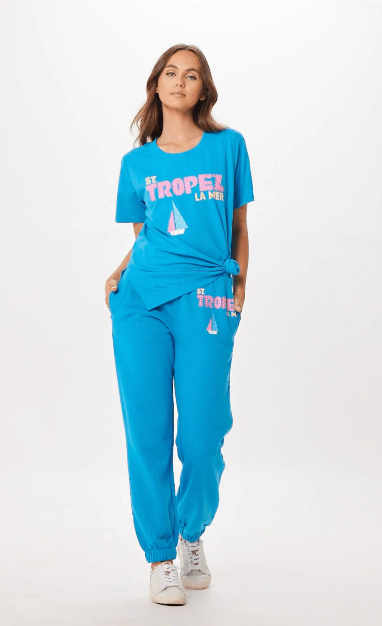 Bright Blue St. Tropez Jet Setter Surf Wash Jogger