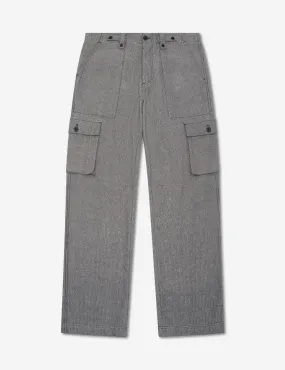 Cargo Pant - Charcoal Herringbone