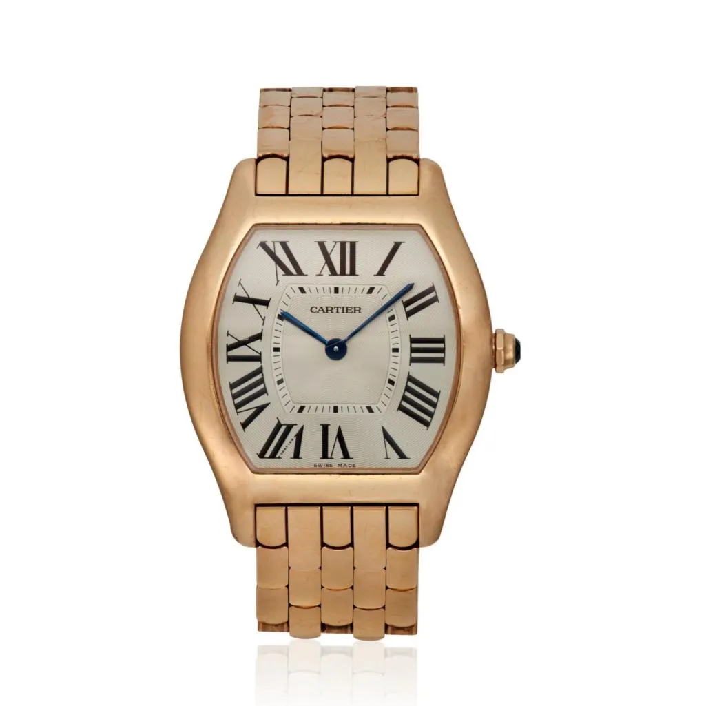 Cartier 'Tortue' 18K Rose Gold 31mm Tonneau Shape Watch | Original Box