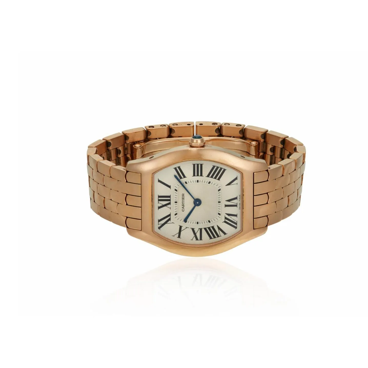 Cartier 'Tortue' 18K Rose Gold 31mm Tonneau Shape Watch | Original Box