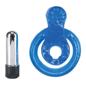 Cock n' Balls Vibrating Clitoral Cock Ring