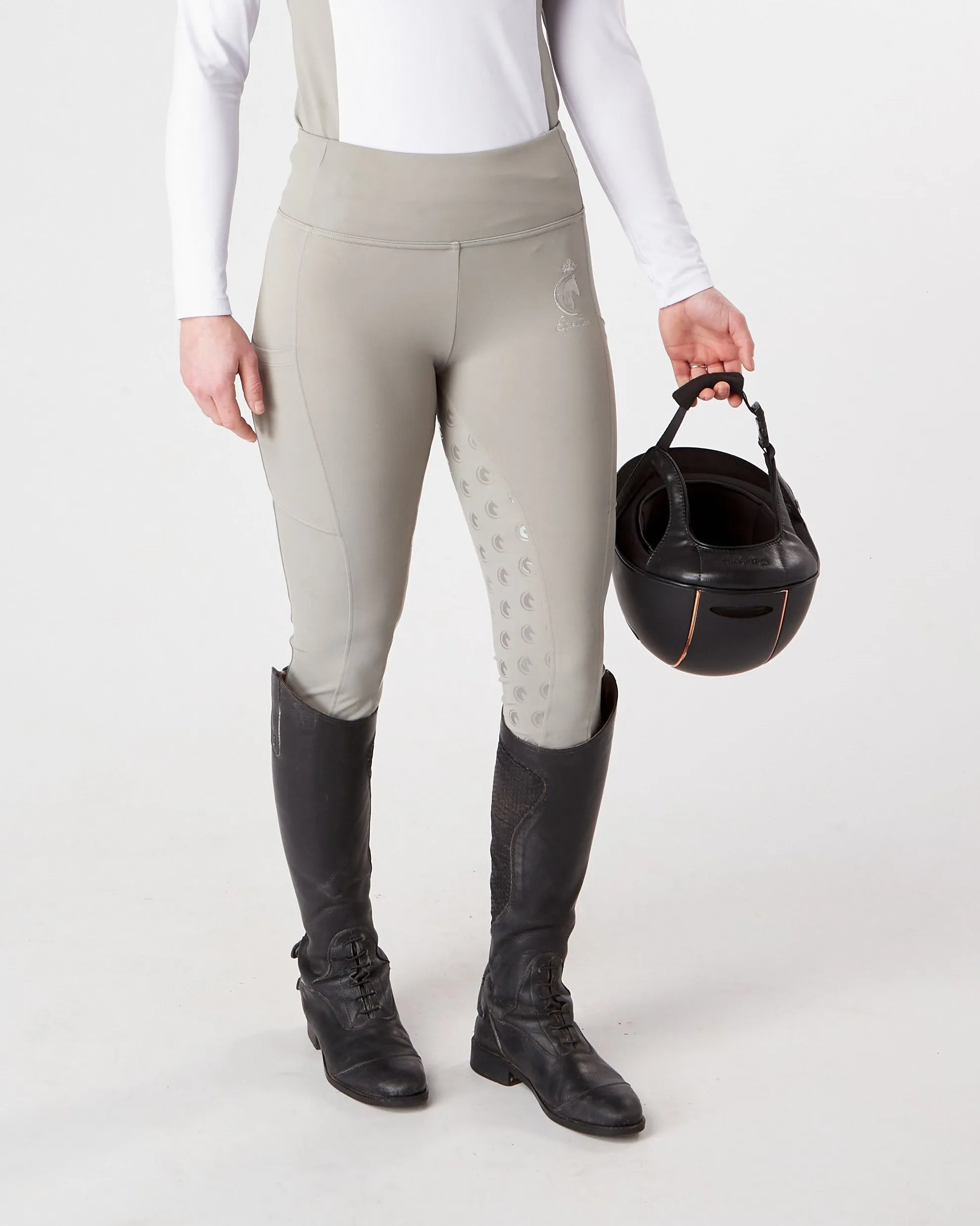 Competition Full Seat Riding Leggings / Tights - SHOWJUMPING STONE