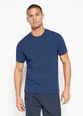 Cotton Stretch T-Shirt | Admiral Blue