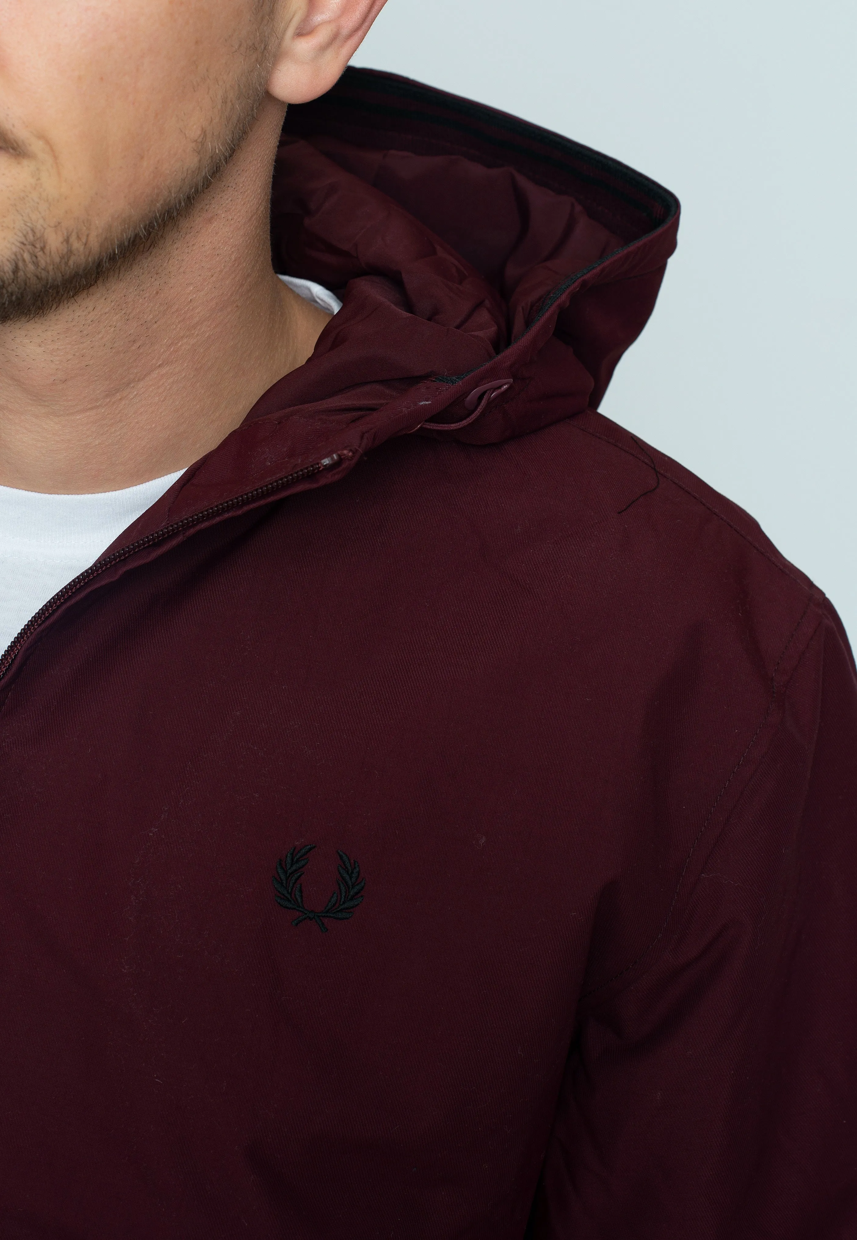 Fred Perry - Padded Hooded Brentham Oxblood - Jacket