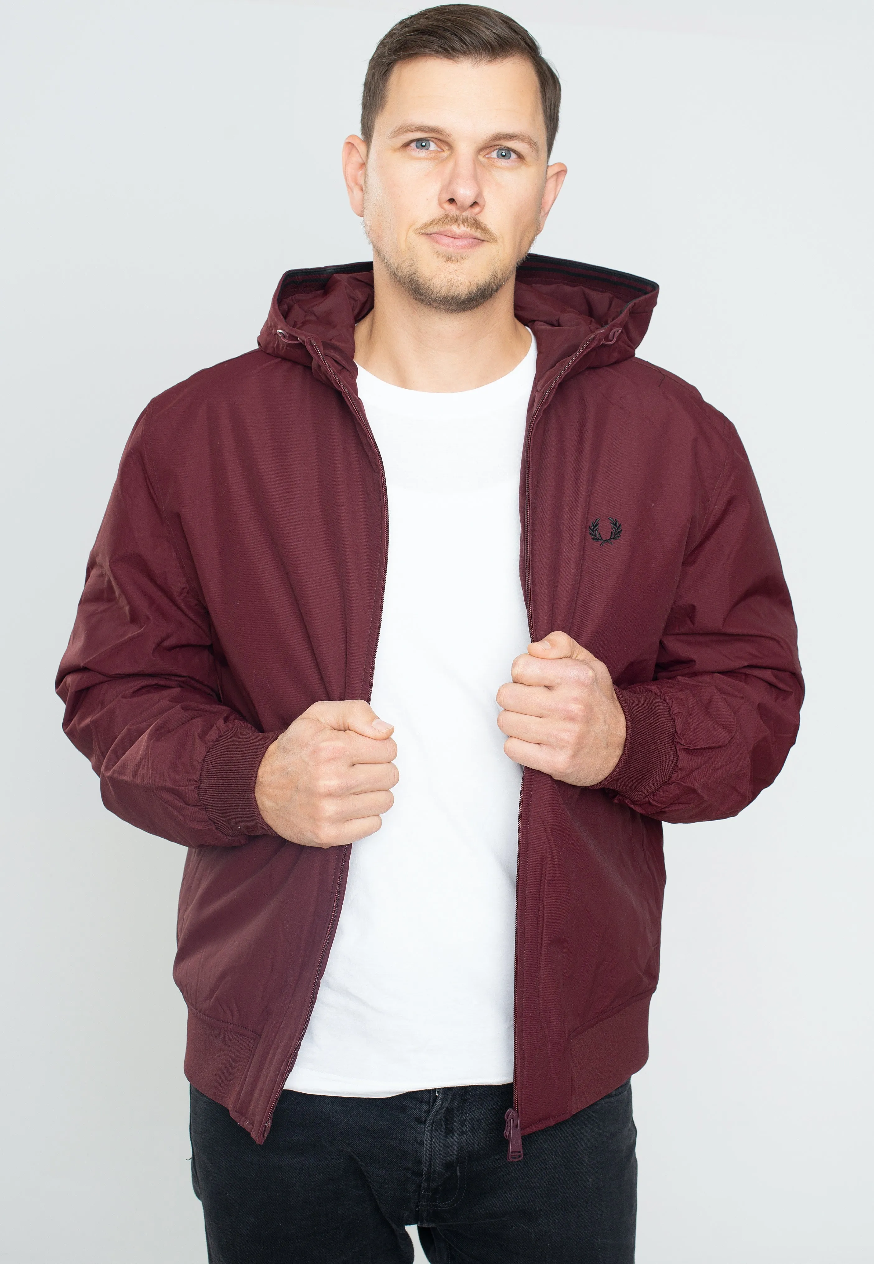 Fred Perry - Padded Hooded Brentham Oxblood - Jacket