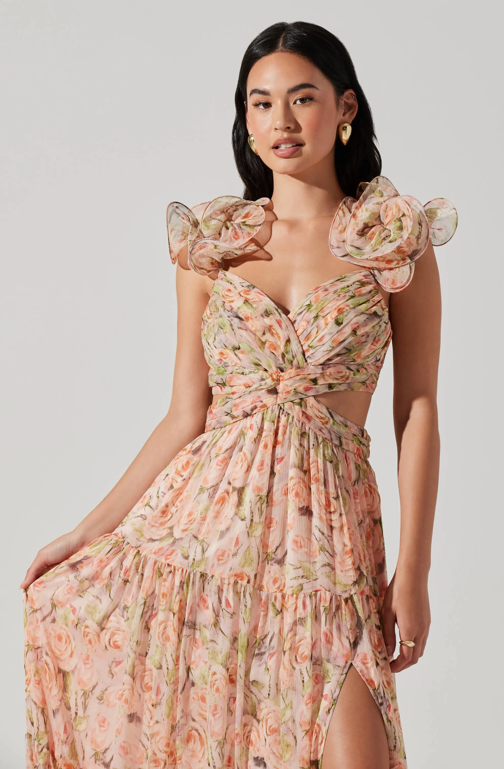 Fritillaria Floral Maxi Dress