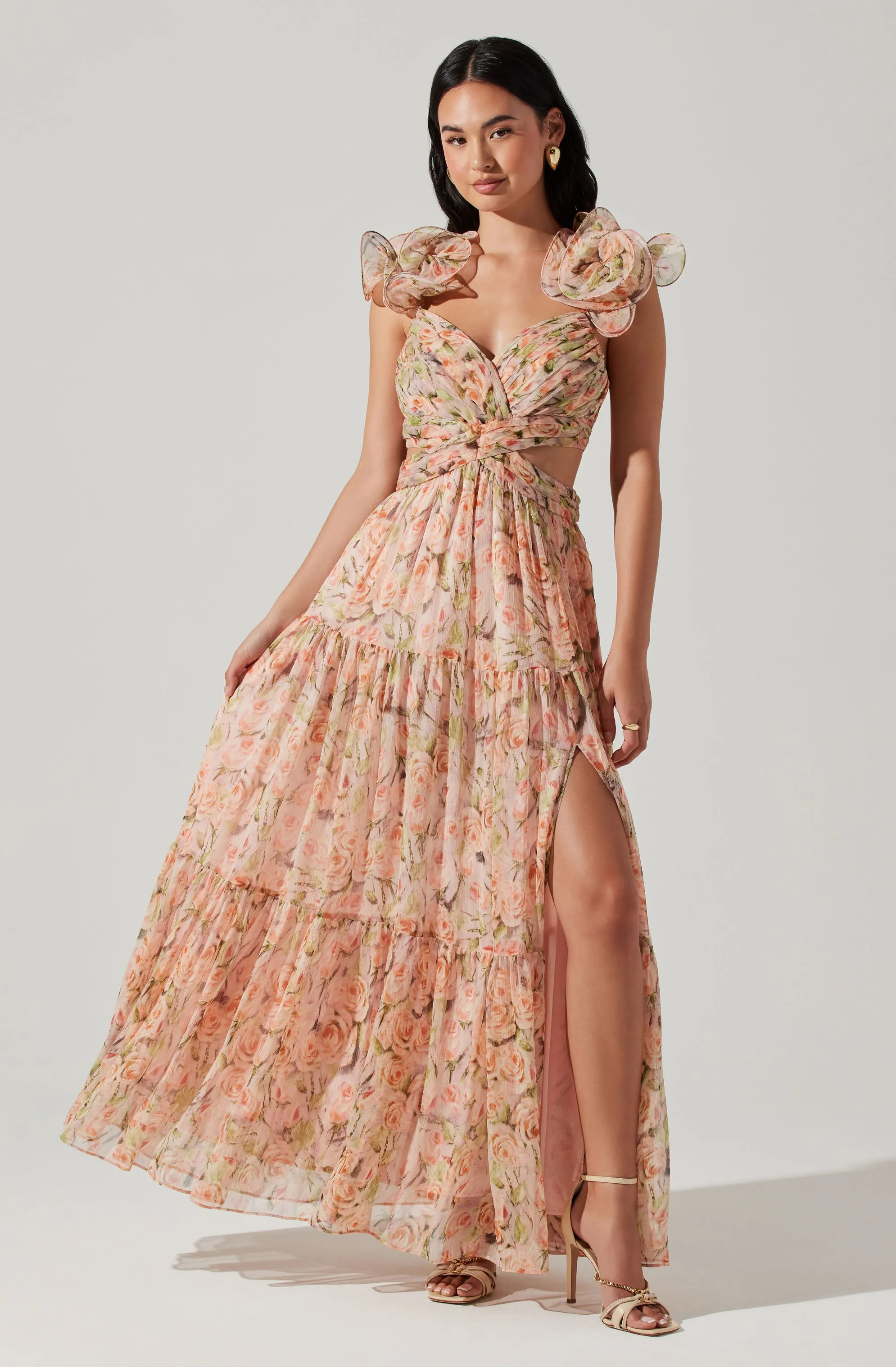 Fritillaria Floral Maxi Dress