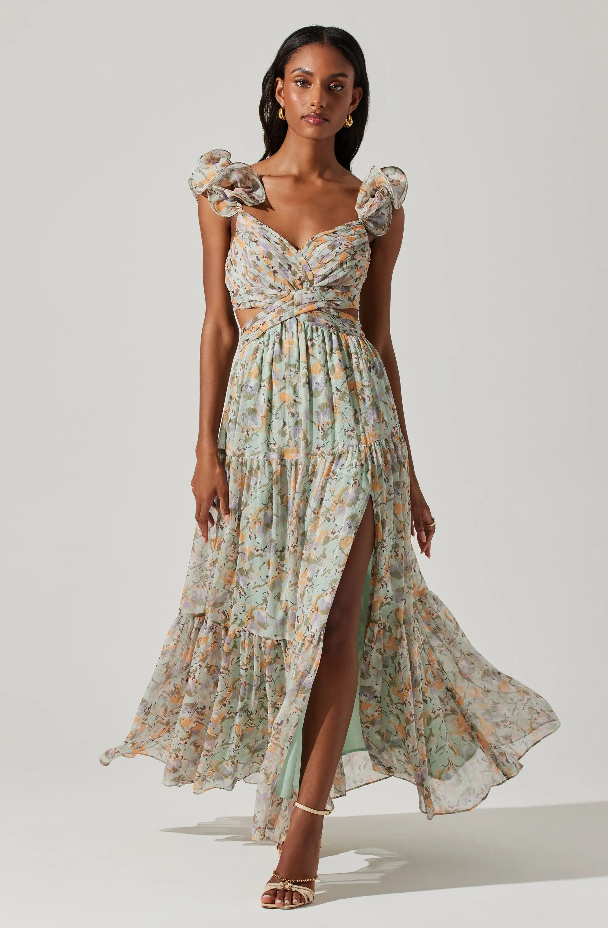 Fritillaria Floral Maxi Dress