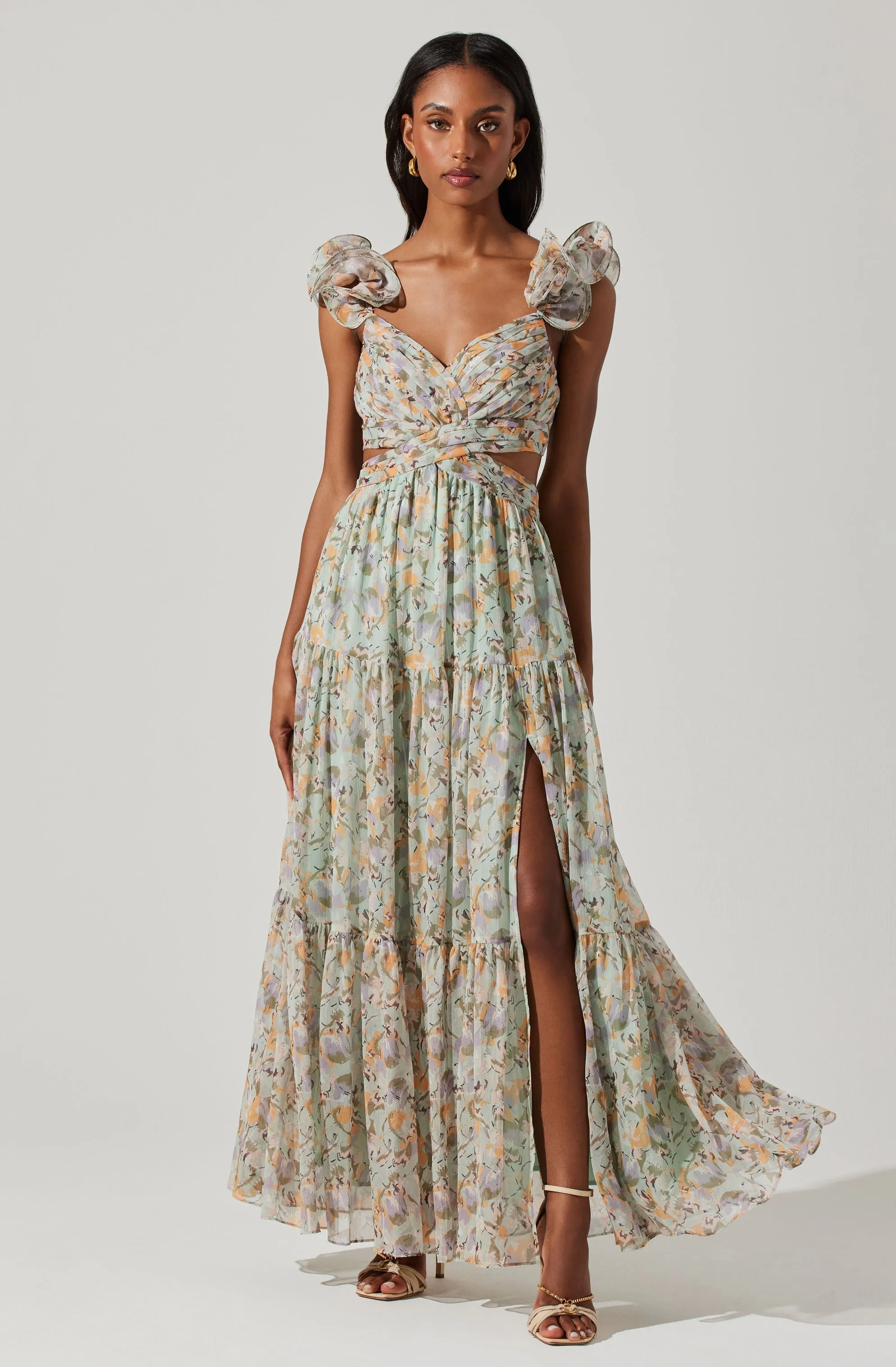 Fritillaria Floral Maxi Dress