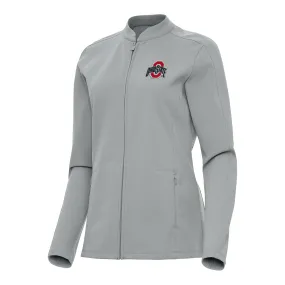 Ladies Ohio State Buckeyes Regard Full Zip Gray Jacket