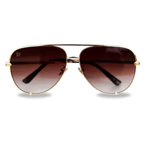 LARAMIE AVIATOR SUNGLASSES | RD (gold)