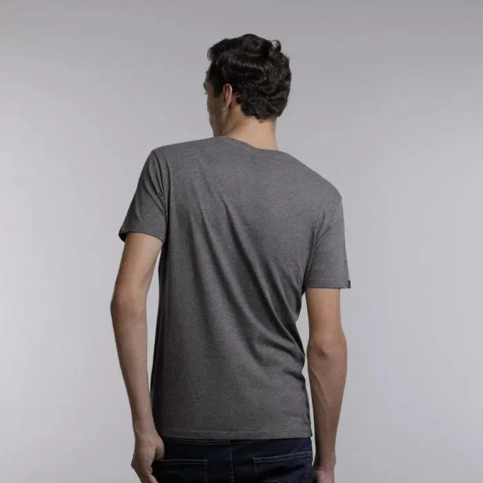 Mens V-Neck Tshirt - Charcoal