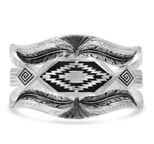 Montana Silversmith Courage & Strength Feather Cuff Bracelet