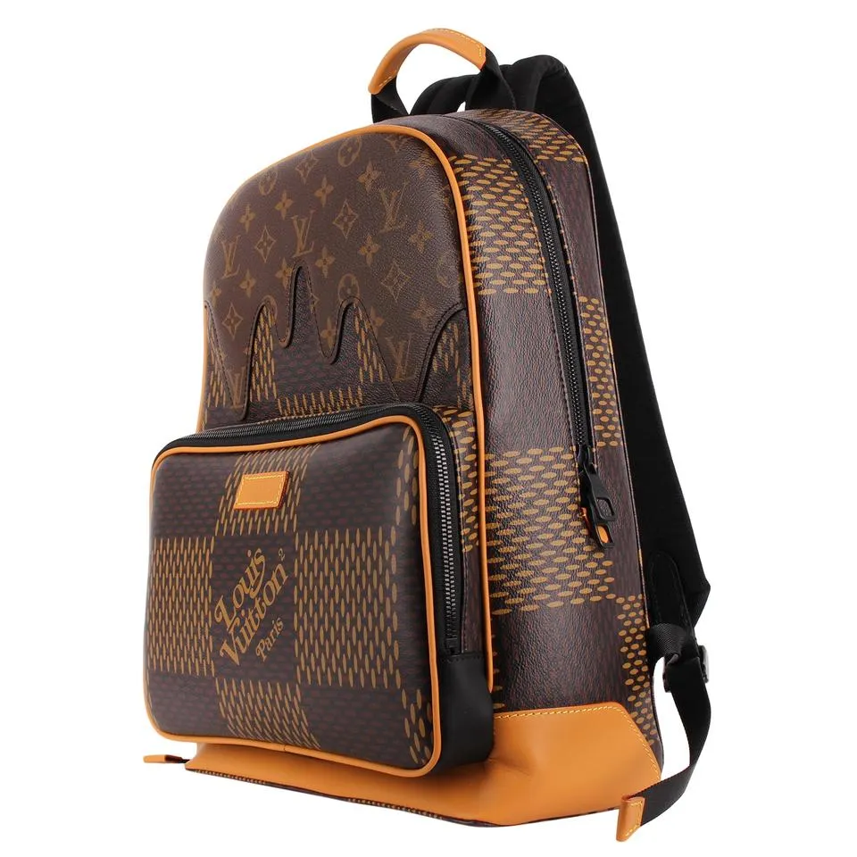 Nigo Campus Backpack Limited Edition Giant Damier and Monogram Canvas (Authentic New)