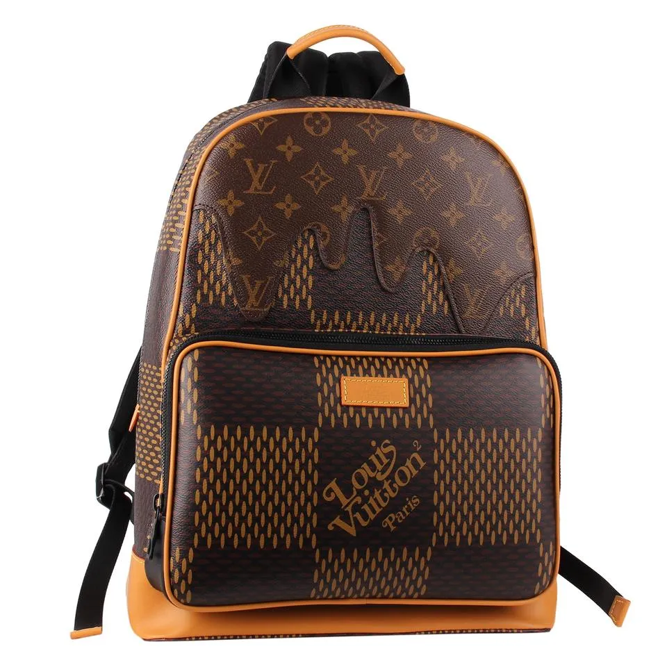 Nigo Campus Backpack Limited Edition Giant Damier and Monogram Canvas (Authentic New)