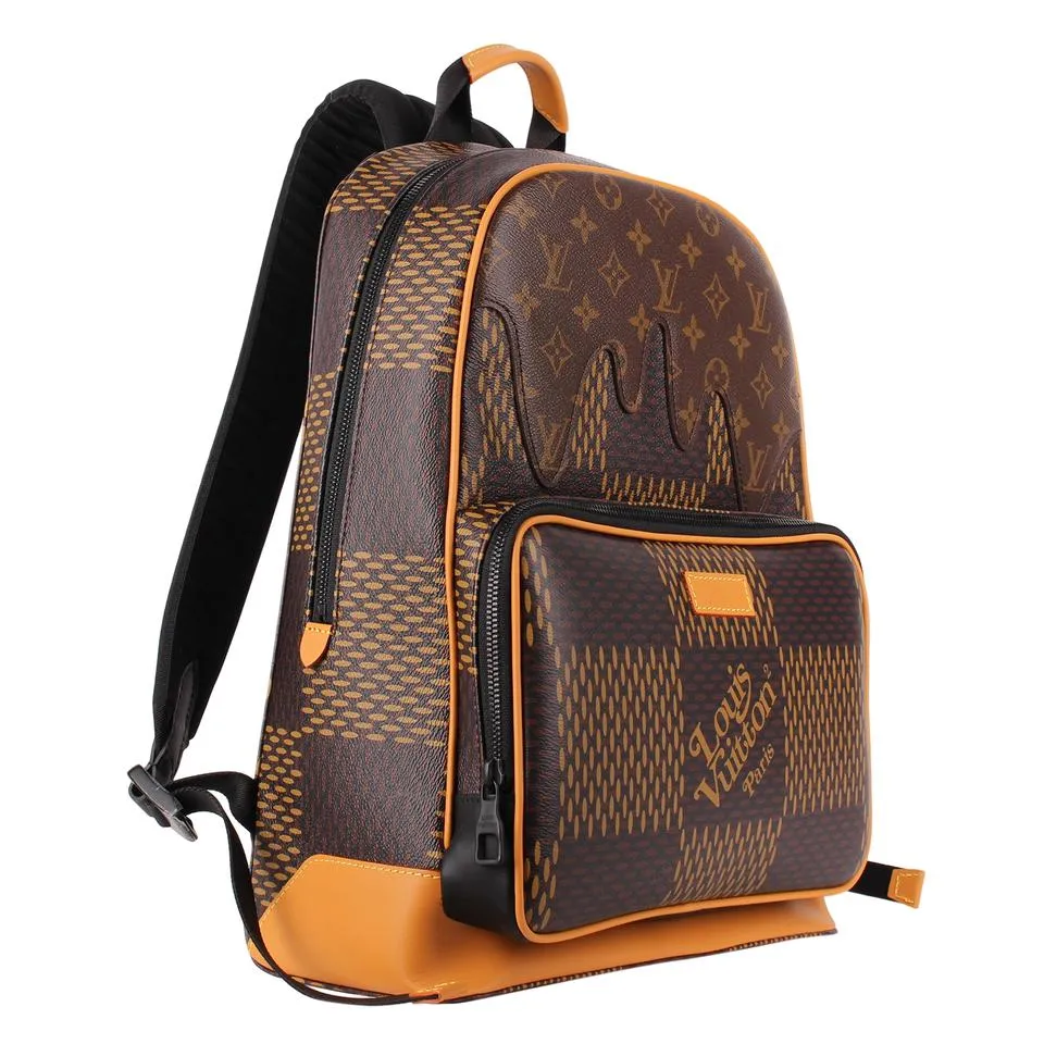 Nigo Campus Backpack Limited Edition Giant Damier and Monogram Canvas (Authentic New)