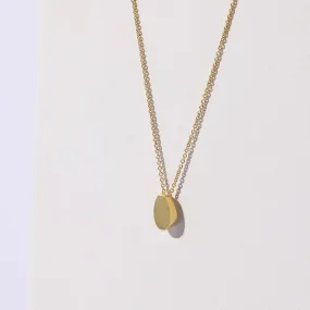 Pebble Necklace - Brass