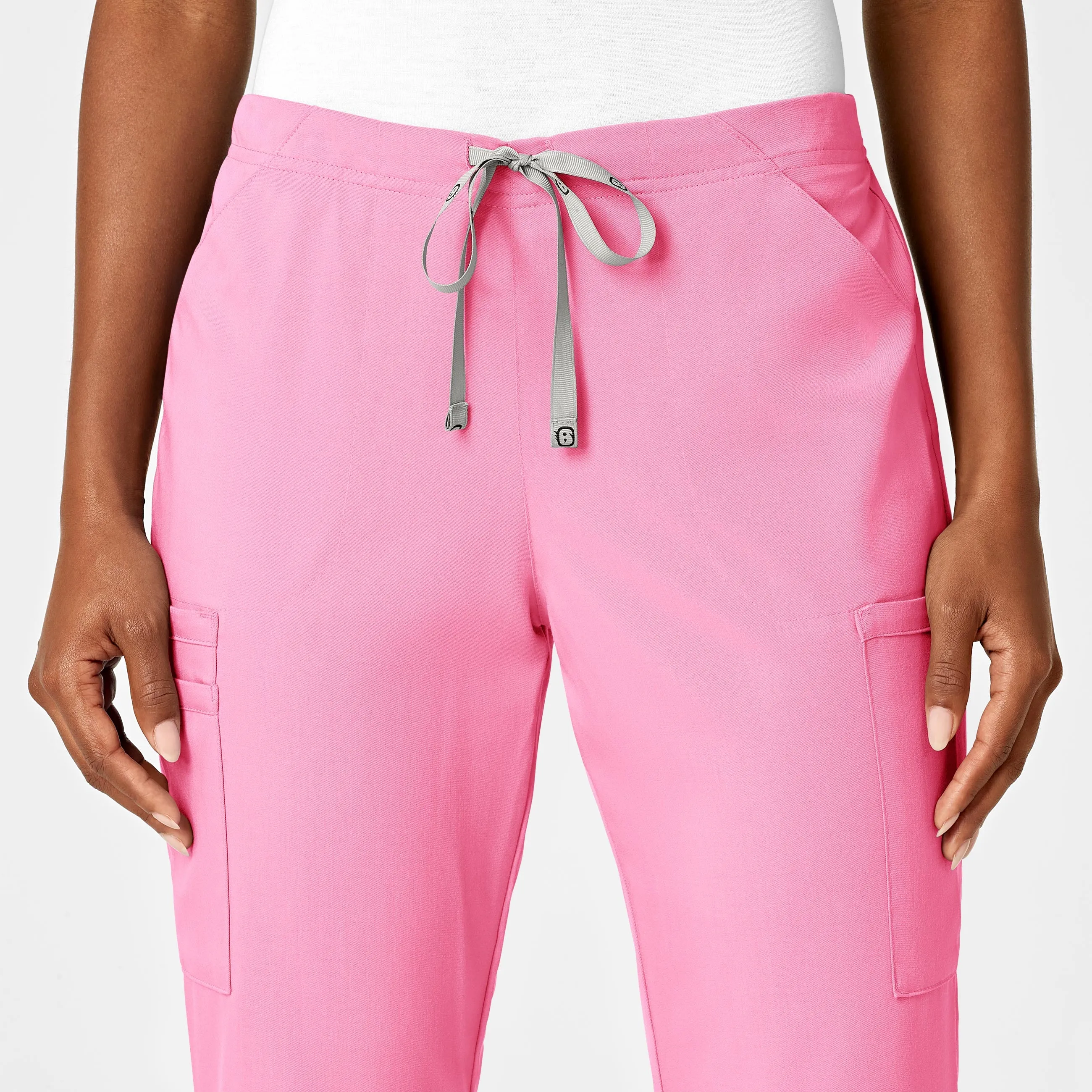 PRO Women's Moderate Flare Leg Scrub Pant - Pink Blossom