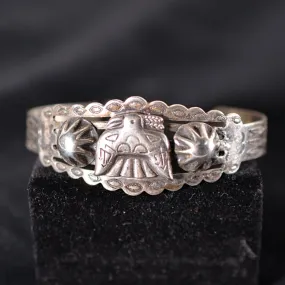 SOLD Vintage Silver Thunderbird Fred Harvey Era Cuff Bracelet 21.5 Grams