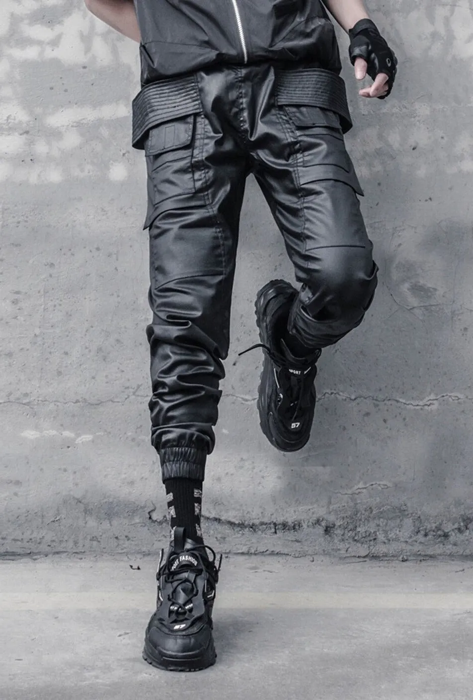 Technical Coated Cargo Pants