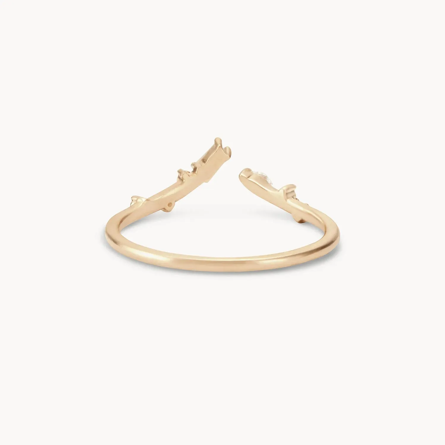 union of bliss ring - 14k yellow gold, white diamonds