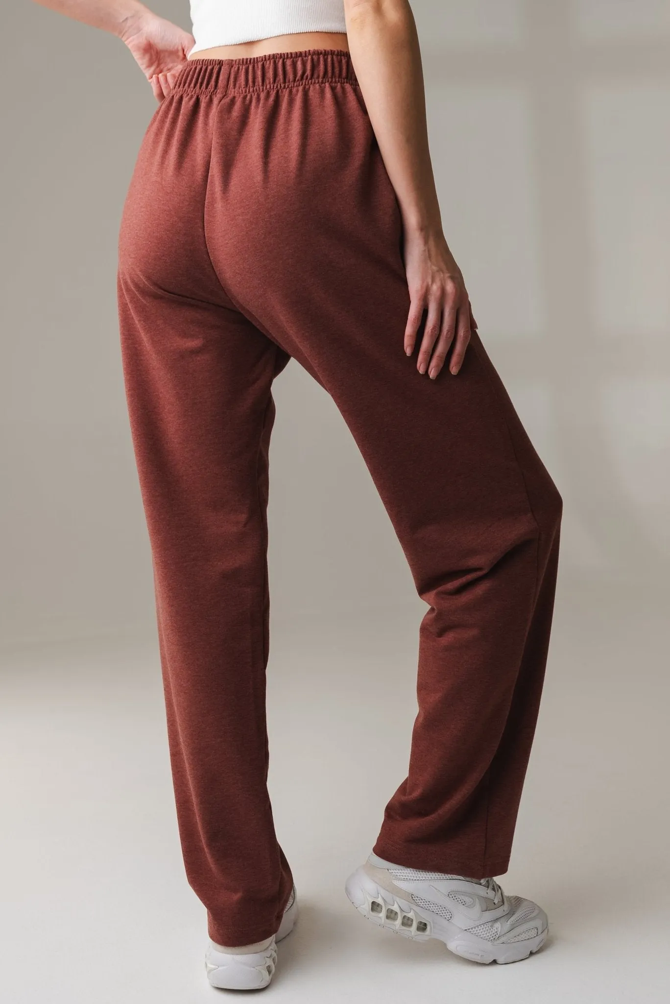 Vitality Studio Trouser - Rosewood Marl