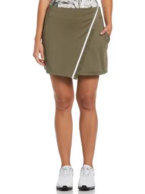 Women's 16" Contrast Wrap Golf Skort