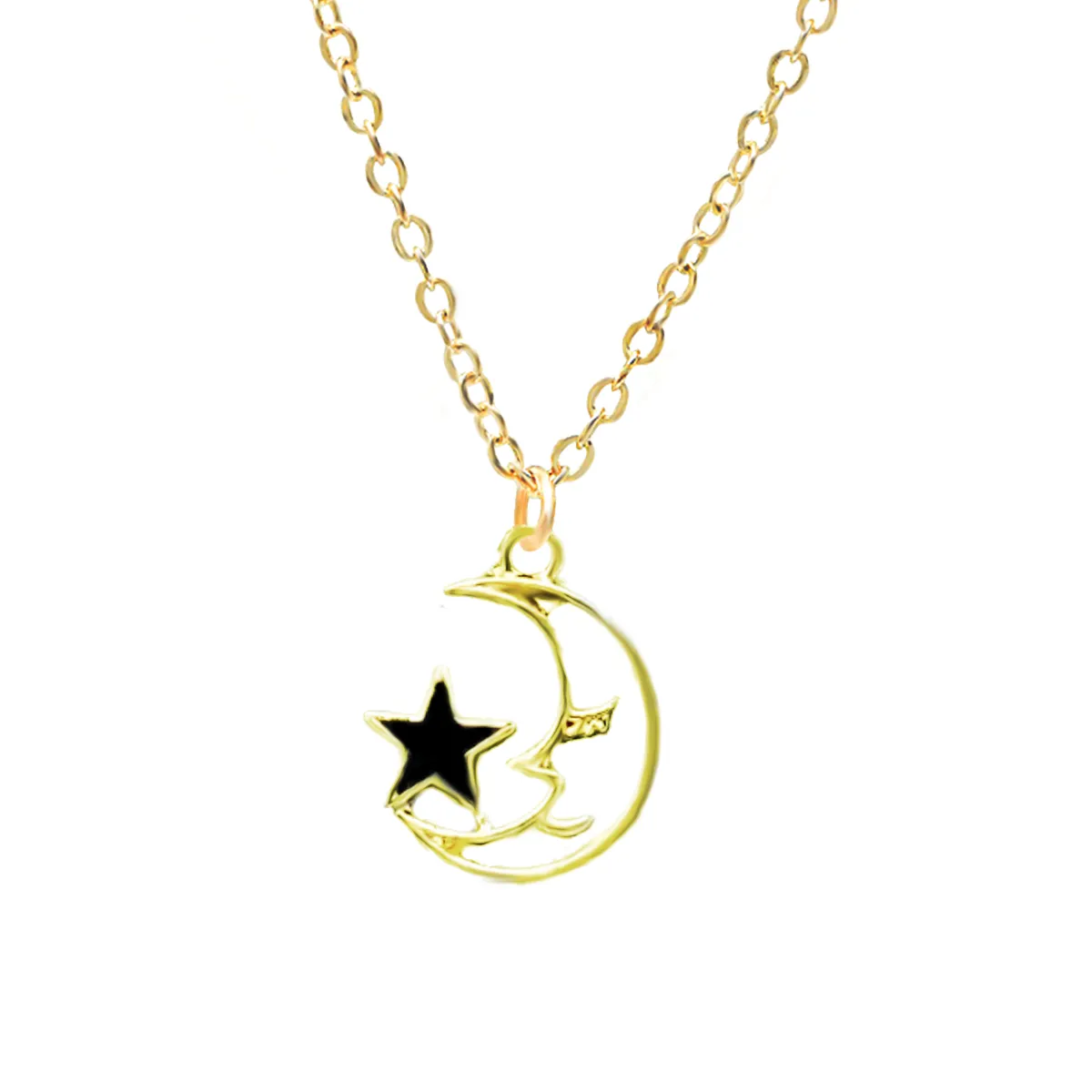 Y2K Charm Pendant - Moon & Star